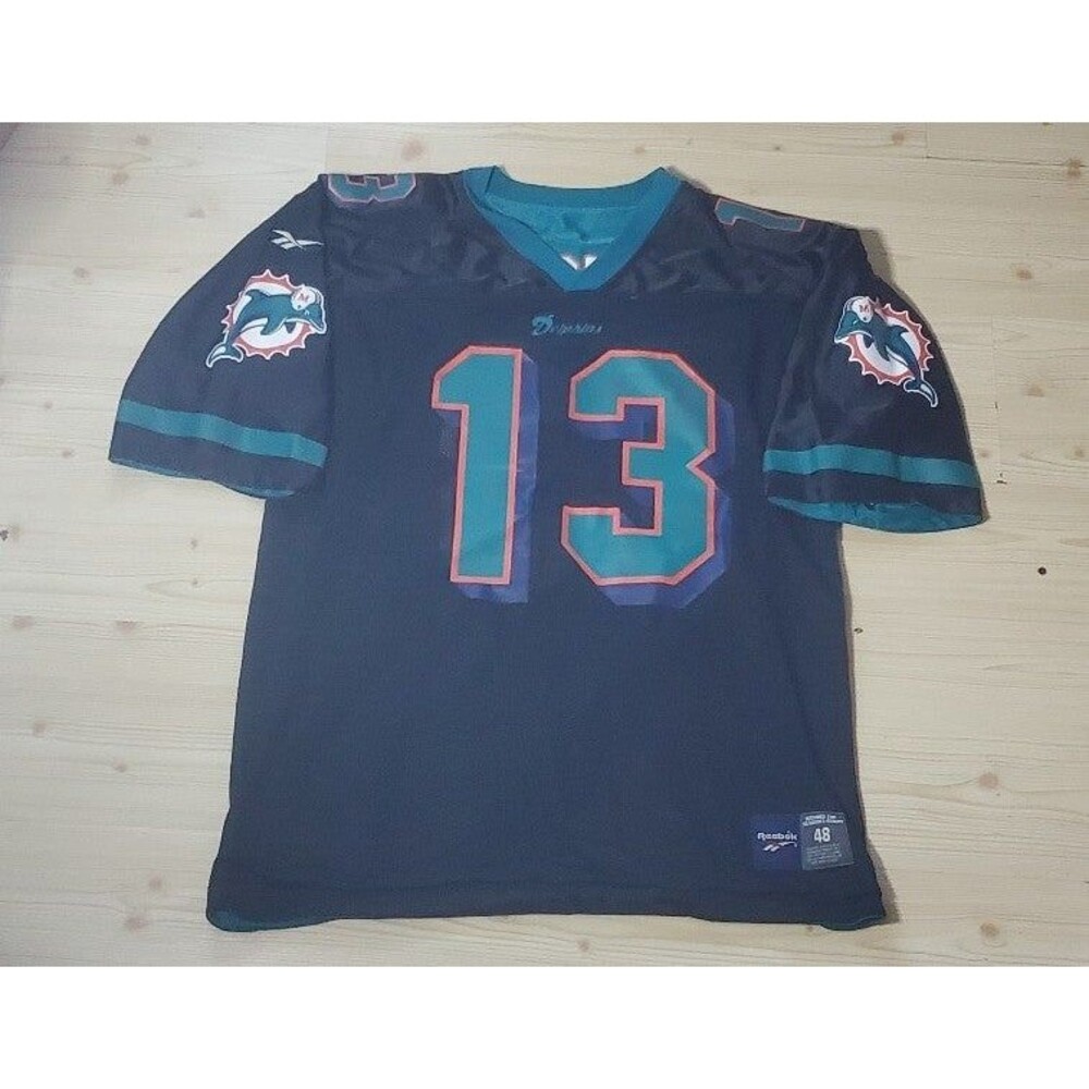 Reebok DAN MARINO Reversible Jersey • Miami Dolphins #13 • NFL Football • Sz 48